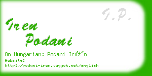 iren podani business card